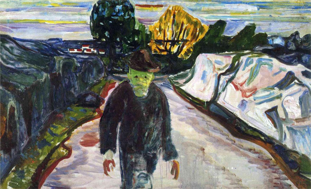 The Murderer - Edvard Munch Painting - Click Image to Close